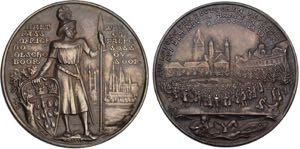 Medaille 1918 . {\b Ausrufung der deutschen ... 