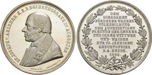 AUGSBURG, FREIE REICHSSTADT   Medaille 1860 ... 