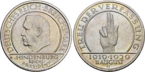 WEIMARER REPUBLIK   Karlsruhe.5 Reichsmark ... 