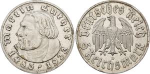 DRITTES REICH   München.5 Reichsmark 1933 D ... 