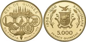 GUINEA   Republik. 1958-1979, 5000 Francs ... 