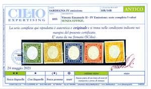 1855 - Sardegna - IV emissione, ... 