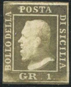 1859 - Sicilia - 1 grano, bruno oliva, ... 