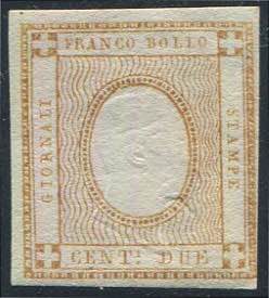 1862 - Regno dItalia - Cifra 2 centesimi, ... 