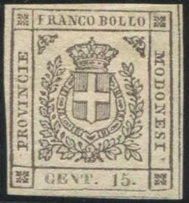 1859 - Modena,  Governo Provvisorio. 15 ... 