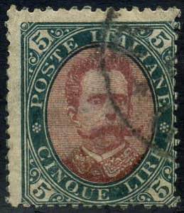 1889 - Regno dItalia - Umberto, 5 lire ... 