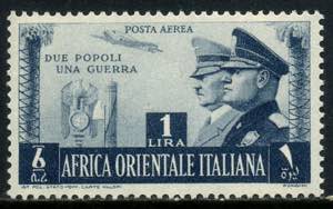 **Africa Orientale Italiana - Asse 1 lira ... 