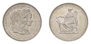 AUSTRIA Franz Josef I (1857-1892) 2 Gulden ... 