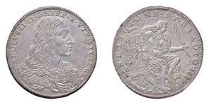 NAPOLI Carlo II di Spagna (1674-1700) Mezzo ... 