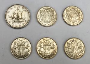 CANADA George VI (1936-1952) Lot of 6 coins. ... 