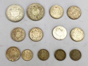 INDIA George VI (1936-1952) Lot of 13 coins. ... 