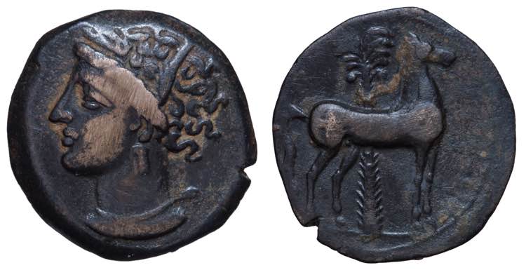 Zeugitania, Carthage. Bronze Æ ... 