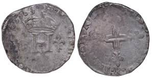 Henri III. Double sol Parisis AR 1583 AD, ... 