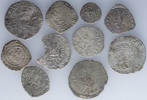 A lot containing 10 silver royal coins. ... 