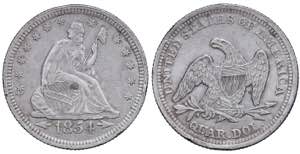 USA. Quarter AR 1854.
Catalogue references: ... 