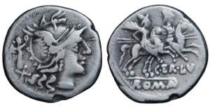 Roman Republic. Terentius. Denarius AR 147 ... 