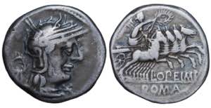 Roman Republic. M. Opeimius. Denarius AR 131 ... 