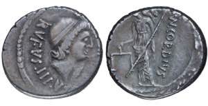 Roman Republic. Cordius Rufus. Denarius AR ... 