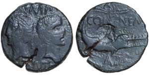 Roman Empire. Augustus & Agrippa. Dupondius ... 