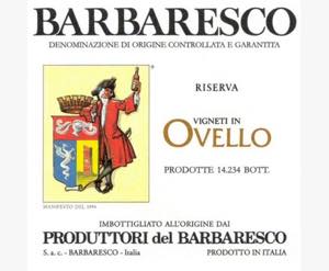 Barbaresco Riserva, Ovello, Produttori del ... 