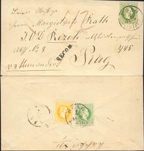 Postal history - Austria, 1867, Bohemia, ... 