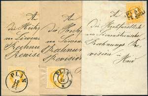 Postal history - Österreich, 1867, 3 ... 