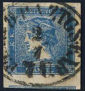 Mercury - Österreich, 1851, blauer Merkur ... 