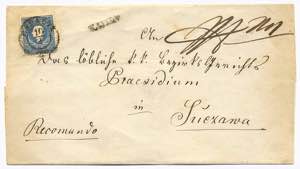 postal history - Austria, 1858, Bukovina, ... 