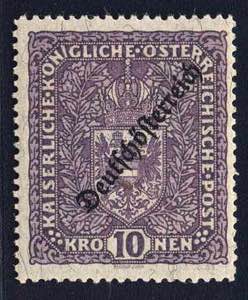 Mint and varieties - Austria, 1919, 246 II, ... 