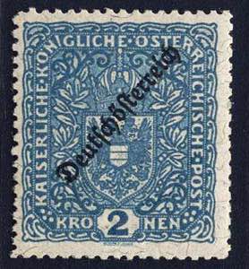 Mint and varieties - Austria, 1919, 243 B, 2 ... 