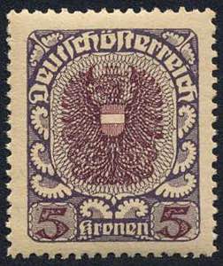 Mint and varieties - Österreich, 1920/21, ... 