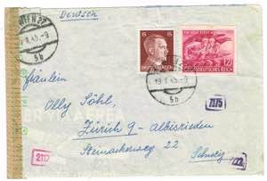 Post history - Ostmark, 1945, Zensurbrief, ... 