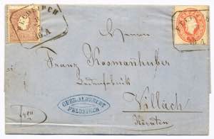 postal history - Austria, 1858, Vorarlberg, ... 