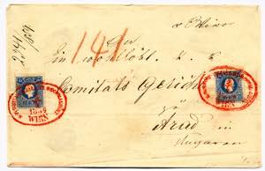 postal history - Österreich, 1858, ... 