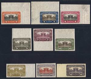 Mint and varieties - Austria, 1919/21, ... 