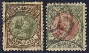 Netherlands - Niederlande, 1896,MiNr. 47,48, ... 
