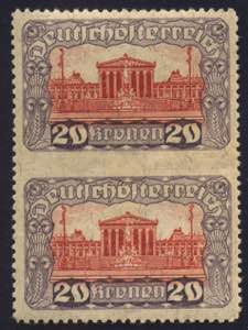 Mint and varieties - Austria, 1919/21, 291 ... 