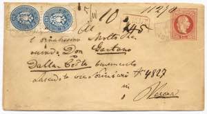 Postal history - Österreich, 1863/64, ... 