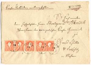 postal history - Austria, 1858, Bohemia, ... 