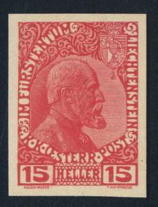 Liechtenstein 1912-1919 Austrian post ... 