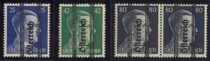 Österreich, 1945, 686, 689 und 692, PF ... 