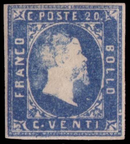 SARDEGNA 1851
20c. azzurro

Firma ... 