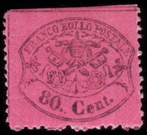 STATO PONTIFICIO 1870
80c. rosa ... 