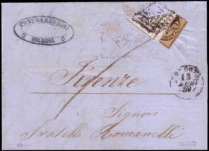 ROMAGNE 1859 (13 lug.)
Uso dei francobolli ... 