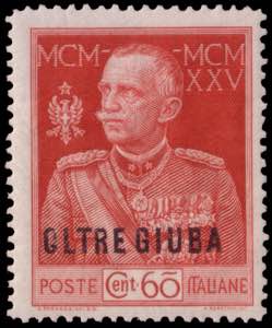OLTRE GIUBA 1925
Giubileo del Re. 60c. ... 