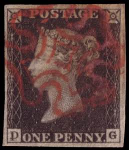 GRAN BRETAGNA 1840
Penny black (P-G) ... 