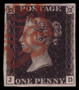 GRAN BRETAGNA 1840
Penny black (J-D) ... 