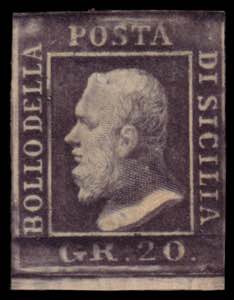 SICILIA 1859
20gr. violetto ardesia ... 