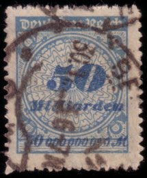 GERMANIA 1923 50 Miliardi di marchi azzurro ... 