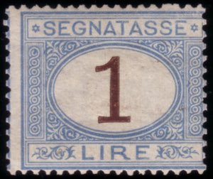 REGNO DITALIA 1870
Segnatasse. 1 lira ... 